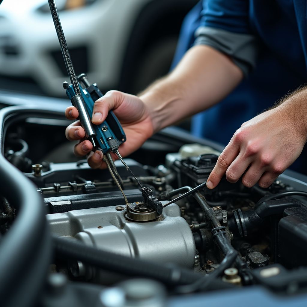 Reparación mecánica de motor